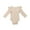 Beige, variant on Newborn Baby Girl Autumn Winter Ruffle Knitted Romper Bodysuit Long Sleeve Jumpsuit Top One-Pieces