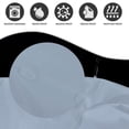 thumbnail image 2 of 3S Brother's Solid Baby Blue Shower Curtain Single Panel for Bathroom, Unique and Stylish Heavy Duty Waterproof with 12 Grommets and Hooks, 100% Polyester 72 X 72 Inches, 2 of 6