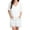 White, variant on Elsie & Zoey Naomi One Size Hooded Poncho Swimsuit Cover Up for Women