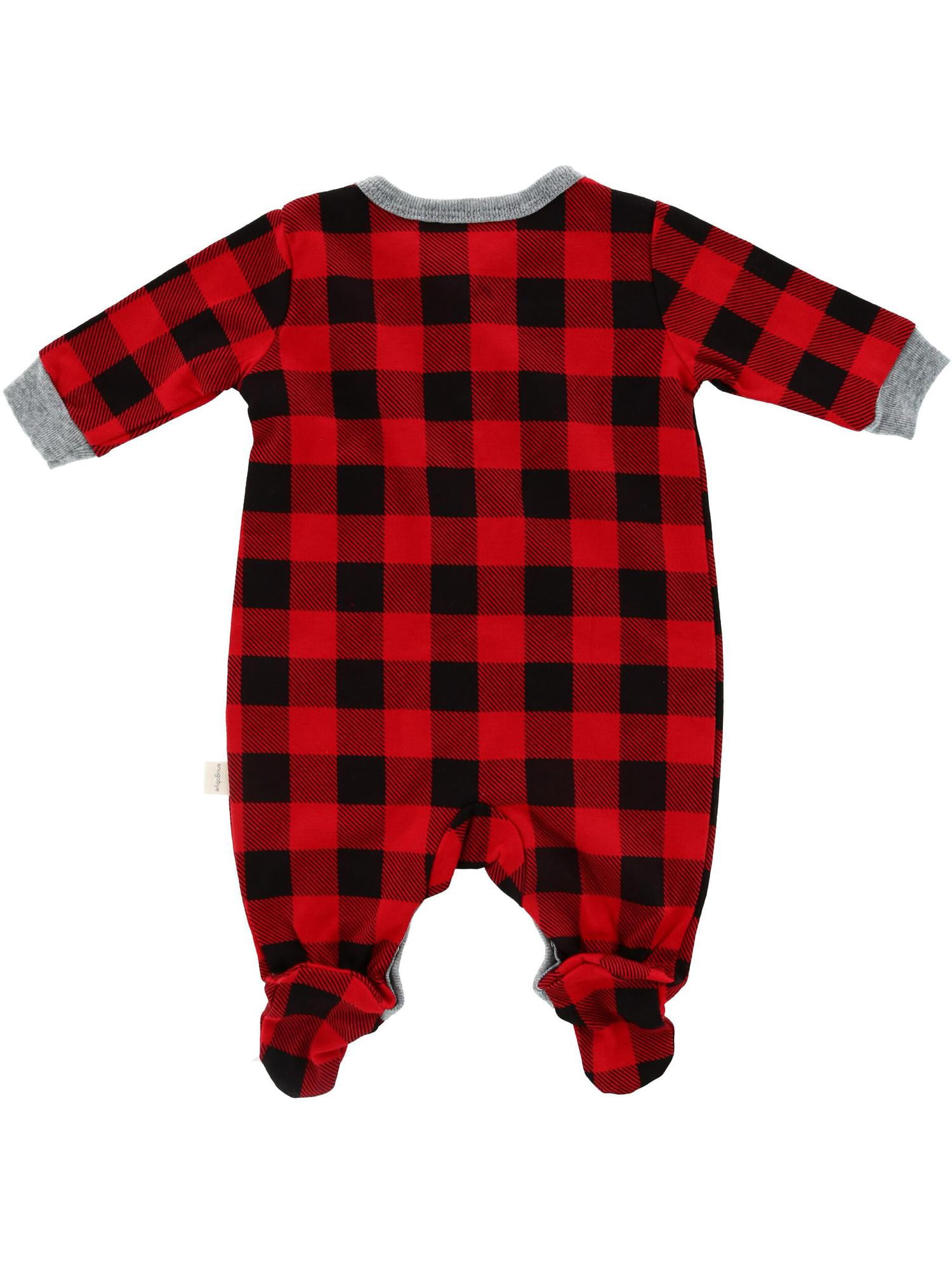buffalo plaid baby sleeper