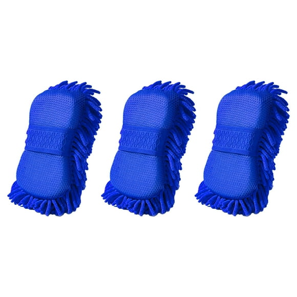 Fiudx Guantes de Esponja para Lavar El Coche, Juego de Herramientas de Limpieza Eficiente, Protección Suave para La Pintura, Gran Absorción de Agua, Uso Multifuncional, Limpieza Interior Del Coche, I