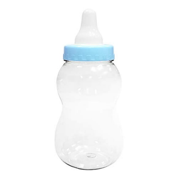 13" Jumbo Fillable Baby Shower Bank Plastic Decoration Centerpiece ... (Blue 13")