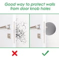 thumbnail image 3 of 6 PCS 3.15 Inch Door Handle&nbsp;Bumper, SourceTon Door Stopper Wall,Silicone Wall Protector, Door Knob Guard for Protecting Wall, Doorknobs, Bathroom, Cabinets(White and Gray), 3 of 9