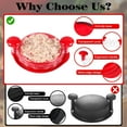 thumbnail image 4 of Chicken Shredder Chicken Breast Shredder Tool Twist with Brush and Tongs Heat Resistant Anti-Skid Meat Shredder Machine with Transparent Lid Meat Shredder Tool Twist for Pork Beef Chicken (red), 4 of 14