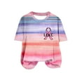 thumbnail image 1 of Shorts pour Femmes, Blouses pour Femmes, Mode Blouses Décontractées pour Femmes Col Rond T-Shirt Imprimé Manches Courtes, 1 of 5