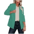 thumbnail image 1 of SUWHWEA Blazers pour Femmes Décontracté d'Affaires, Veste à Col Rabattu Manches Longues Manteau Extérieur Blazer Vert TG, 1 of 6