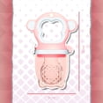 thumbnail image 2 of Chupón Para Fruta y Papilla MONKEY Rosa con Seguro y Tapa Libre de BPA, 2 of 9