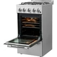 thumbnail image 4 of Forno Lamazze 20 in 2.05 cu ft Gas Induction Range In Stainless Steel, 4 of 8