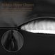 thumbnail image 4 of Funda de almohada de seda de 22 Momme PiccoCasa con cremallera oculta, tamaño Queen (20"x30"), negra, 4 of 7