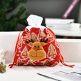 thumbnail image 4 of Moyic Bolsa de regalo Bolsas de dulces Contenedor de refrigerios multipropósito Decoración de Navidad Accesorios para festivales Diseño de cordón Kits de decoración para fiestas Ciervo Moyic HA070785-03, 4 of 6