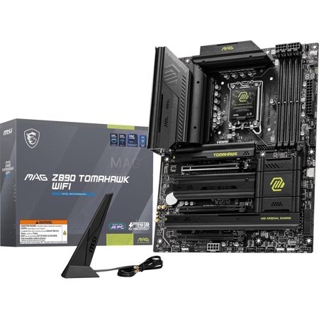 Z890 Tomahawk WiFi Gaming Motherboard (Supports Core Ultra Series 2 Intel Processors, LGA 1851, DDR5, PCIe 5.0, M.2, SATA, 5Gbps LAN, USB Type-C, Wi-Fi 7, Bluetooth 5.4, Thunderbolt 4, ATX)