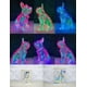 thumbnail image 5 of LÁMPARA DE PERRO BULLDOG FRANCES LED con Lentes y cadena, diseño minimalista, acabado Rainbow, ideal para interiores y exteriores., 5 of 6