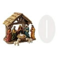 thumbnail image 2 of Christmas Scene Desktop Decoration, 2D Flat Acrylic Nativity Scene with Holy Family Under Tree in House of Life, Religious Christmas Gift for Home Christian Holiday Tabletop Decor, 2 of 6