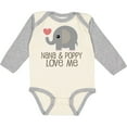 thumbnail image 3 of Inktastic Nana and Poppy Love Me Boys or Girls Long Sleeve Baby Bodysuit, 3 of 5
