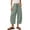 Light green, variant on Migroa Women's Barrel Sweatpants Loose Fit Lounge Pants Womens Linen Baggy Harem Pants Wide Leg Lounge Drawstring Barrel Pants Casual Beach Trousers with Pockets Beige L
