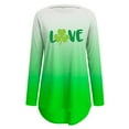 thumbnail image 4 of Womens St. Patricks Day Printed Oversize T Shirt  Neck Long Sleeve Pullover Summer Gift, 4 of 4