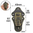 thumbnail image 2 of HLONK 1 Pcs Retro Jewelry Chest Gift Wine Wooden Box Case Toggle Latch Suitcase Hasp, 2 of 7