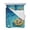 Blue Red, variant on Quilts Queen Size Bedding Set, Summer Hippo Lightweight Quilted Comforter, Blue Ocean Oil Painting Swimming Ring Soft Reversible Bedspread Coverlet with Pillow Covers for All Season, 90" x 96"