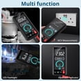 thumbnail image 6 of ALLmeter USB Rechargeable Smart Touch Digital Multimeter 6000 counts Portable TRMS Auto Ranging Voltmeter AC/DC,Voltage,Resistance,Capacitance,Temperature NCV/VFC Large Display,Backlight, 6 of 9