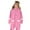Pink, variant on LOCHEX Girls Rain Jacket Lightweight Waterproof Hooded Solid Color with Pocket Cotton Lined Raincoat Windbreaker for Kids,Pink,10