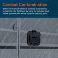 thumbnail image 4 of 15A Flanged Inlet Shore Power Supply Receptacle w/ DUAL 16" Extension Cord for RV Camper Boat Trailer [NEMA 5-15 125V] [Low-Profile] [Dust/Waterproof] [3/14AWG Power Wire][ETL Approved][UV Resistant], 4 of 8