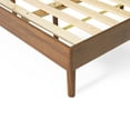 thumbnail image 3 of GDFSTUDIO Adult King Mid-Century Acacia Wood Standard Bed, Brown, 3 of 7
