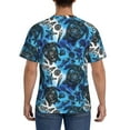 thumbnail image 3 of Bixox Men's Turtle，Shell Algae Starfish Coral Printed Short Sleeve Skinny Athletic T-Shirt, 3 of 6