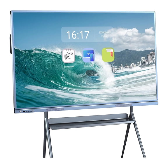 BELNET 55'' Digital Smart Whiteboard, Smart TVs, 4K UHD Interactive Whiteboard,  All in One Smartboard for Office Built in Dual System for Classroom