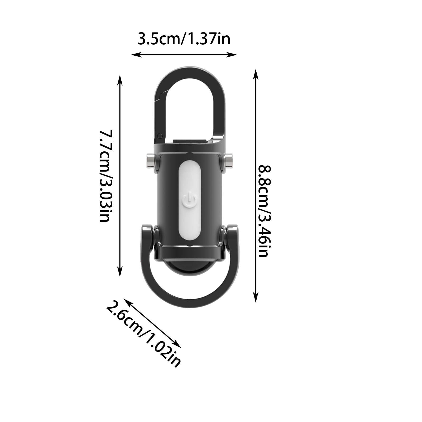 Lunxisen 3 Pcs Christmas Gift Keychain Flashlight LED Lighting for Emergency Power Outage Survival Gear Outdoor Camping Hiking Car Accessories