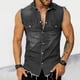 thumbnail image 3 of Chaleco vaquero estilo años 80 para hombre: chaqueta vaquera sin mangas con bolsillos laterales, diseño punk retro, 97 % algodón, tallas S-XXL, 3 of 5