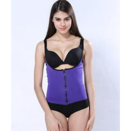 

Toyella Adjustable Zipper Waist Shaper & Trimmer Purple L
