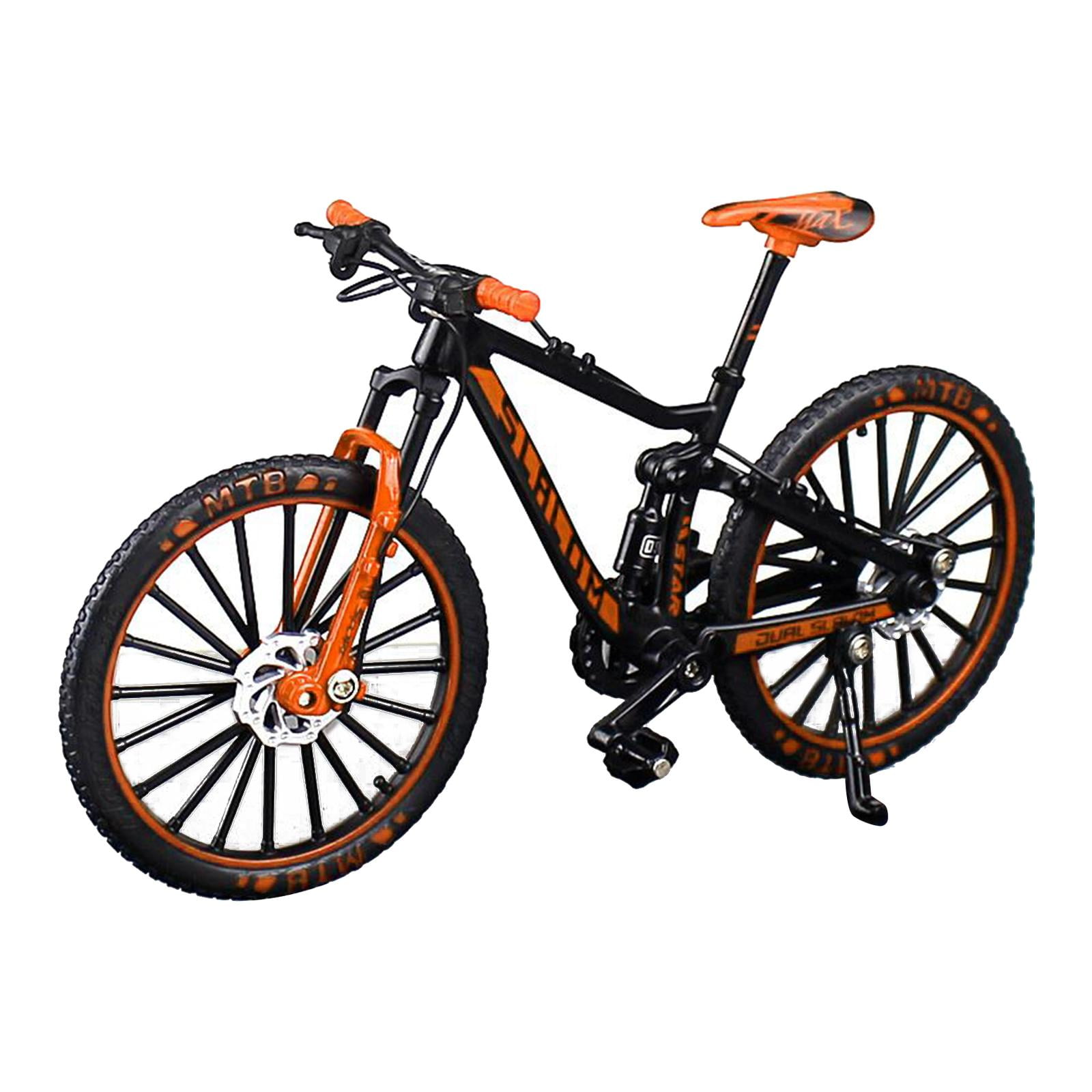 1 10 Model Mountain Bike Vehicles Bike Toy Office Decoration Orange