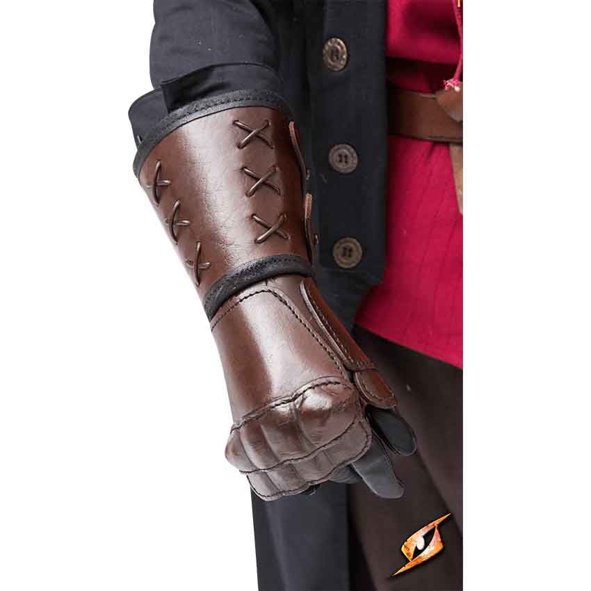 brown gauntlets
