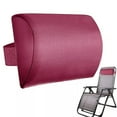 thumbnail image 2 of Adjustable Lounge Chair Pillow With Strap Perfect For Poolside Relaxation Red Wine, 2 of 9