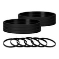 thumbnail image 1 of Uxcell 12Pcs Pulseras de Goma, Pulseras de Silicona de Color Sólido para Deporte/Ejercicio/Baloncesto Hombres Mujeres Adolescentes [Negro], 1 of 6