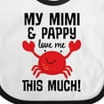 thumbnail image 4 of Inktastic Mimi and Pappy Love Me Boys or Girls Baby Bib, 4 of 4