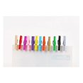 thumbnail image 5 of 100 clips de madera coloridos, chinchetas decorativas para tablero de corcho, obras de arte, notas y fotos, 5 of 5