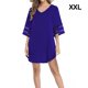 thumbnail image 2 of Vestido informal Qarigey traje de baño manga acampanada corte en A escote en V profundo Azul oscuro XXL, 2 of 6