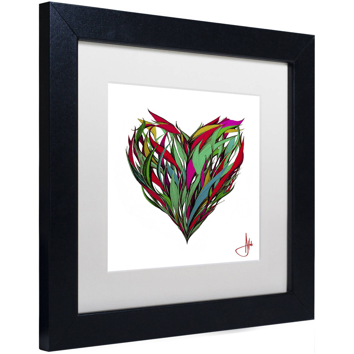 Trademark Fine Art 'Seasons' Canvas Art by Marc Allante, White Matte, Black Frame