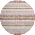 thumbnail image 2 of Addison Rugs Mayfield Premium Machine Washable Transitional Stripes Pink Round Rug, 8' X 8' Machine Washable Transitional Stripes Pink Oversized Sherpa Throw Blanket, 2 of 6