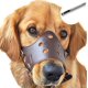 thumbnail image 1 of Bozal de cuero para perro, cómodo bozal seguro antiladridos para perro, transpirable y ajustable, permite beber y comer, se utiliza con collares (L, marrón), 1 of 5