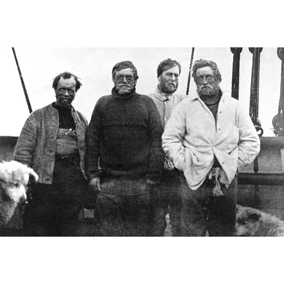 24x36 gallery poster, The Nimrod Expedition of 1907-1909, Frank Wild, Ernest Shackleton, Eric Marshall and Jameson Adams