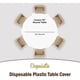 thumbnail image 4 of Nvzi 12-Pack Premium disposable Plastic Tablecloth 84in. Round Table Cover - White, 4 of 5