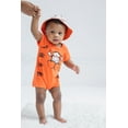 thumbnail image 2 of Disney Winnie the Pooh Tigger Infant Baby Boys Romper and Bucket Sun Hat Newborn to Infant, 2 of 5
