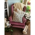 thumbnail image 5 of Summer Vintage Flower Pillow Covers 18x18 Set of 2 Rustic Old Style Cute Small Floral Cream Decorative Throw Pillow Covers Outdoor Farmhouse Sparrow Pillow Cushion Case for Sofa Couch, 5 of 6