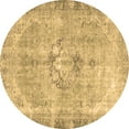 thumbnail image 1 of Ahgly Company Indoor Round Persian Brown Traditional Area Rugs, 5' Round, 1 of 4