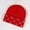 Red, variant on FAWUUDO Unisex Beanie Winter Knitted Skull Cuffed Soft Warm Hat for Men and Women Slouchy Ski Watch Cap Printed Beanies Purple