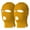 Yellow, variant on Top Headwear 3 Hole Ski Face Mask Balaclava, 2 Pack Royal