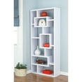 thumbnail image 4 of Furniture of America Aix Modern 16-Shelf Geometric Bookcase, White, 4 of 6