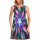 thumbnail image 1 of Balery Colored Abstract Vestidos de verano para mujer con estampado: vestido holgado sin mangas, vestido playero informal y cómodo para días calurosos., 1 of 7